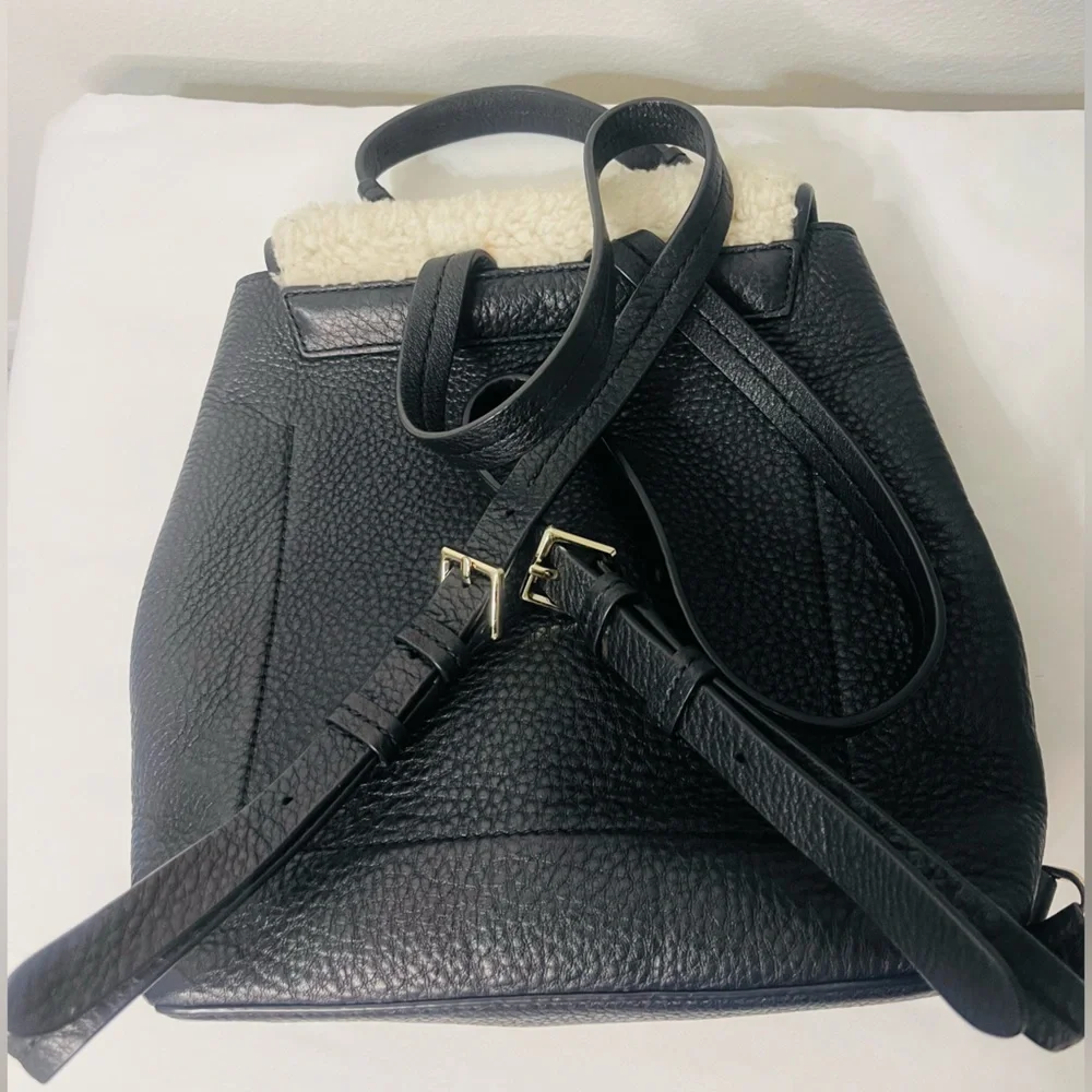 Kate Spade RARE New York Hayes Street Shearling Teba Backpack - Picture 17 of 17